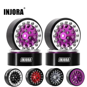 INJORA Aluminium Beadlock 1.3 Wheels fr TRX4M SCX24 1/24 1/18 RC Crawler Upgrade - Picture 1 of 36