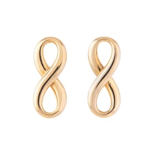 Tiffany & Co. 750 18kt Gelbgold Infinity Ohrstecker - Bild 1 von 12