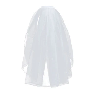 Schleier Perlenversion Braut Braut mit Kamm Schleier für Hochzeit kurz - Bild 1 von 12