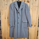 Vintage Shefford By Anderson Little Wool Trench Overcoat Gray 40 Regular Medium