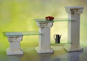 TV Regal Säulenregal Stufenregal Blumenständer Glasregal Bücherregal Antik Bar - Bild 1 von 13