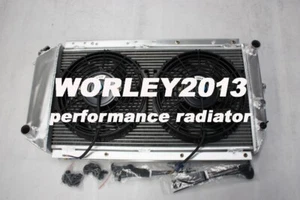 Aluminum radiator + fan for 1979-1984 Subaru Leone L Series 4WD manual - Imagen 1 de 15
