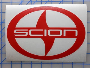 Scion Emblem Sticker Decal 4" 5.5" 7.5" Toyota iQ xD xB tC FR-S S1R Drop Exhaust - Picture 1 of 2