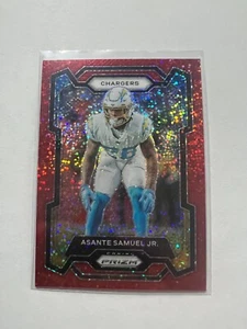 2023 Panini Prizm Red Sparkle Asante Samuel Jr. Los Angeles Chargers #152 - Picture 1 of 1
