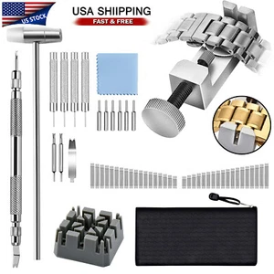 Adjustment Watch Band Strap Bracelet Link Pin Remover Repair Resizing Tool Kits - Picture 1 of 11