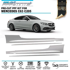 Kit de película protectora de pintura PPF protector de piedra lateral para Mercedes C63 AMG c205 - Imagen 1 de 3