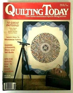 Vintage Quilting Today April 1990 Magazine The International Quilt Magazine - Picture 1 of 4