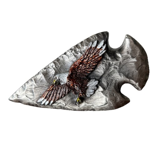 Arrowhead Bald Eagle Metal Belt Buckle Great American Products Made USA 1994 S