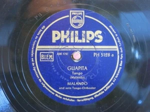 Malando Und Sein Tango-Orchester 78RPM / Guapita & Adios, Pampa Mia (49A-0525-KT - Bild 1 von 2