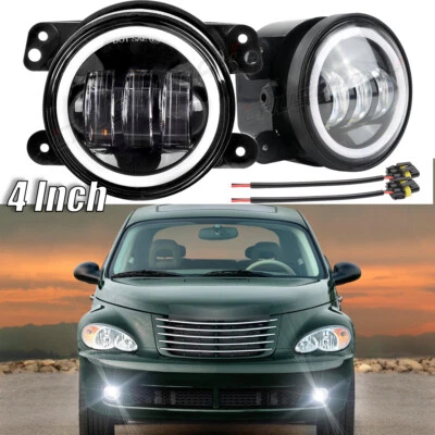 For Chrysler PT Cruiser 2006-2010 Clear Lens Fog Lights Bumper Lamps 2pcs - Image 1 of 4