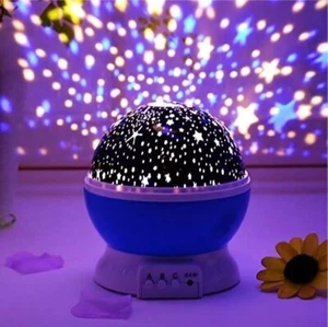 Star Master Light Rotating 360 Degree Moon Night Colors and USB Cable,Lamp Room - Picture 1 of 6