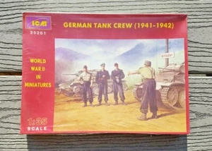 ICM 1/35 WW II GERMAN TANK CREW ( 1941 - 1942 ) 4 FIGURES MODEL KIT # 35261 F/S - Bild 1 von 6