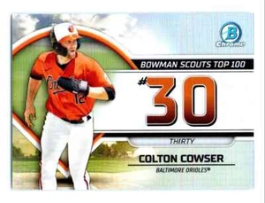 2023 Bowman Scouts’ Top 100 Colton Cowser Baltimore Orioles #BTP-30 - Picture 1 of 2