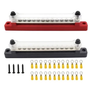 Bus Bar Ground Power Distribution Block 6/12 Terminals for Car Pickup 150A - Picture 1 of 11