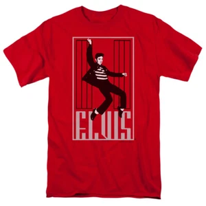 Elvis Presley One Jailhouse T Shirt Mens Licensed The King Tee Red - Picture 1 of 2