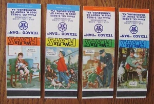 TEXACO GAS STATION MATCHBOOKS: TEXACO DAN (HARRISBURG, PENNSYLVANIA) 1950s -F24 - Picture 1 of 1