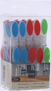 Handy Wäscheklammern Kunststoff 20 Stk. vers. Farben - Bild 1 von 2