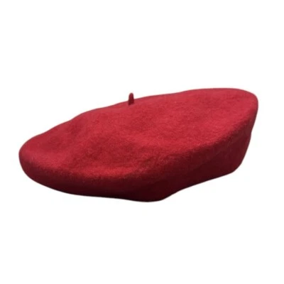 Boina roja vintage República Checa 100 % lana Foto 1 de 4