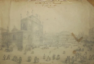 NAPLES - (L'entrée de VITTORIO EMANUELE à NAPLES le 7 novembre 1860". DESSIN 19è - Picture 1 of 6