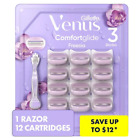 Venus Comfortglide Women'S Razor Handle + 12 Cartridges, Freesia