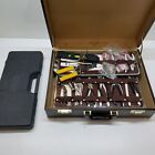 Vintage Toolkit and Socket Wrench Set in Leather Carrying Case