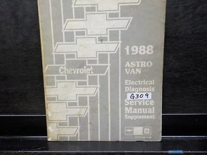 1988 CHEVROLET  ASTRO VAN ELECTRICAL DIAGNOSIS SERVICE MANUAL SUPP. (G309)   - Foto 1 di 2