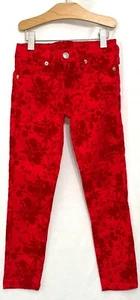 220016 Girls XS 4/5 4 5 HARAJUKI MINI for Target Red Flocked Floral Pants NWT - Picture 1 of 3