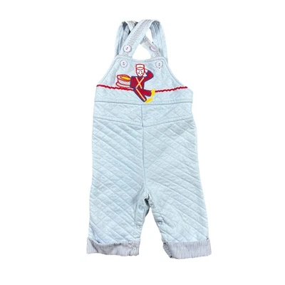 Mono navideño acolchado vintage Sears bebé niño azul pequeño baterista niño nuevo en caja Foto 1 de 4