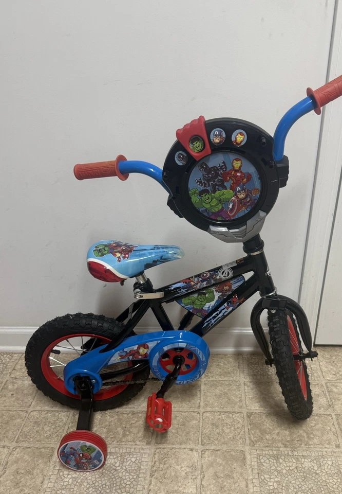 Marvel Adventures, 12 Inch Boys Bicycle Huffy ￼ - Image 1 of 4