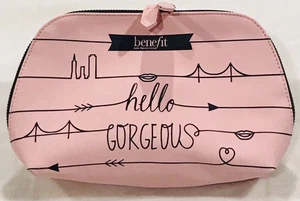 New Benefit Hello Gorgeous Cosmetic Makeup Zipper Bag ~ Fast Ship - Picture 1 of 3