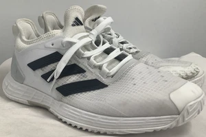Adidas Men's Adizero Ubersonic 4 White/Black Tennis Shoes Sports Size US11 ID156 - Picture 1 of 14