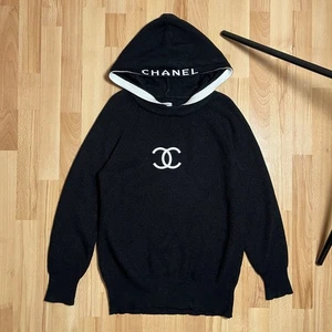 Black hoodie Chanel women's size L - Picture 1 of 10