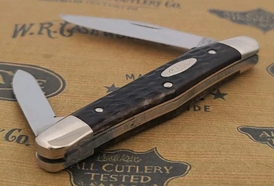 复古 CASE XX 美国 6208 棕色 Appaloosa Bone Half Whittler 1 点 1979  — 第 1/4 张图片