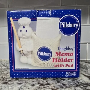 Nuevo en caja Soporte para notas vintage Pillsbury Doughboy con almohadilla de Benjamin & Medwin - Imagen 1 de 4