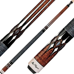 Players G-2252 Pool-Queue – Wurzelholz-Ahorn, Diamant-Inlays, Leinenverpackung, 18–21 oz - Bild 1 von 3