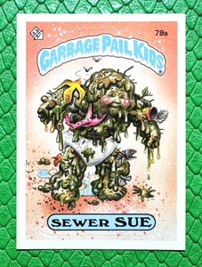 1985 Topps Garbage Pail Kids 2nd Series 2 Sewer Sue 79a Glossy Joel Back - EX/NM - Bild 1 von 4