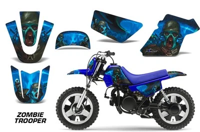 Pegatinas gráficas + #calcomanías PLT para Yamaha PW50 1990-2022 ZOMBIE TROOPER U Foto 1 de 3
