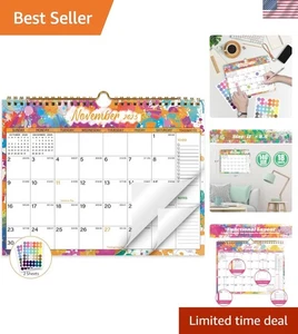 Künstlerischer Kalender 2025-2026: 18 der Organisation mit Aufklebern - 11"x8,5" - Bild 1 von 9