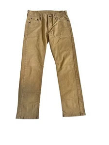 Pre-Owned Men’s Levi’s 513 Slim Straight 30x30 Khaki/Tan Jeans - Picture 1 of 5