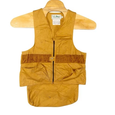 VTG L.L. BEAN Duck Hunting Shotgunning Canvas Vest Jacket 90s Mens Medium - Image 1 of 4