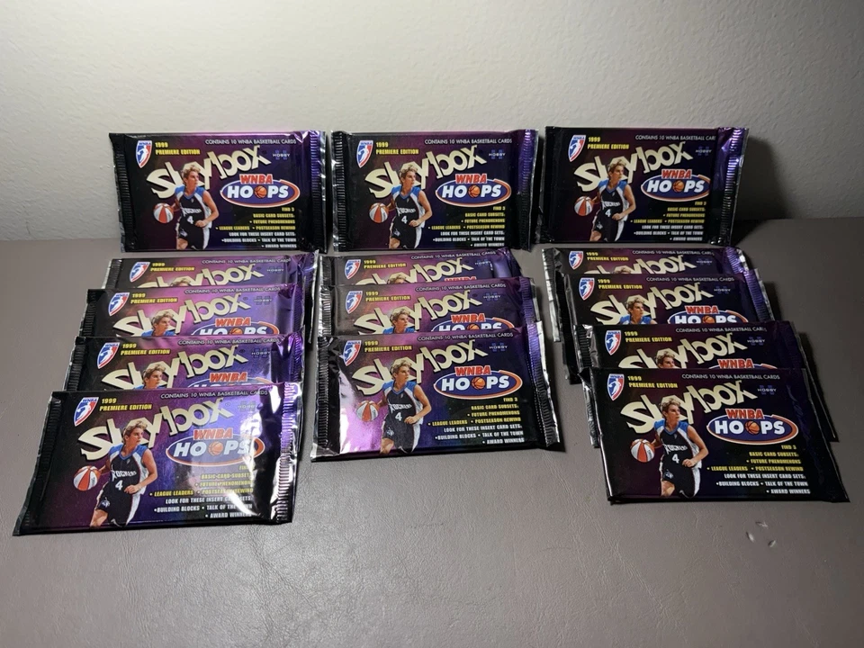 1999 WNBA Skybox Hoops Basketball (Premier) 14x Hobby Packs Factory Sealed - Image 1 of 1