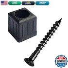 Myard CSF19 Square Baluster Connectors 3/4" Black 100-Pack