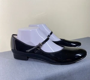 Balera Tap Shoes Womens Size 9.5 Black Patent Mary Jane Buckle Dance Costume - Picture 1 of 19