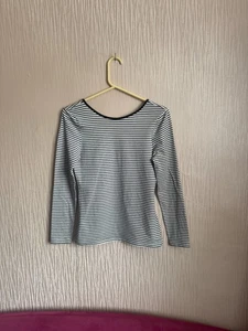 COS Top Long-Sleeved Striped Scoop-Neck size S mint condition - Picture 1 of 5