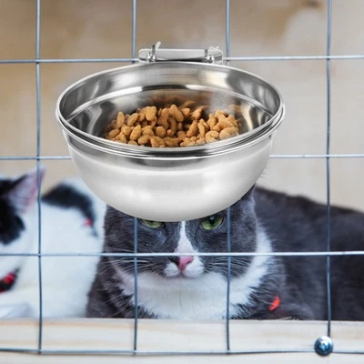  Ciotola in Acciaio Inossidabile Ciotole Per L'acqua Animali Domestici - Immagine 1 di 4