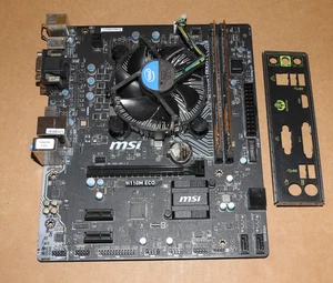MSI H110M ECO Mainboard Bundle 16GB RAM Intel Core i5-7400 - Bild 1 von 2