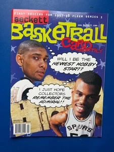 Beckett Basketball Monthly Price Guide Tim Duncan David Robinson 1997 Sept - Picture 1 of 2
