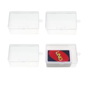 4Pcs PlasticUNO Card Case Box Holder 112Pcs Classic Mattel UNO Card Game La 835 - Picture 1 of 7