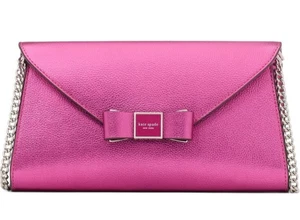 kate spade- Morgan- Bow Envelope Flap Crossbody- Bikini Pink- NWT- $268 - Picture 1 of 12