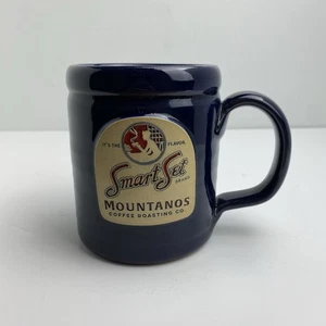 Deneen Pottery Smart Set Brand Mountanos Coffee Roasting Co Mug Dark Blue 2022 - Picture 1 of 8